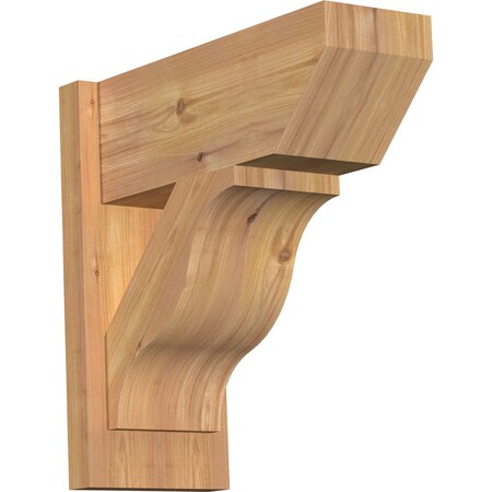 Ekena Millwork Funston Slat Smooth Outlooker, Western Red Cedar, 7 1/2"W x 18"D x 18"H OUT08X18X18FST06SWR